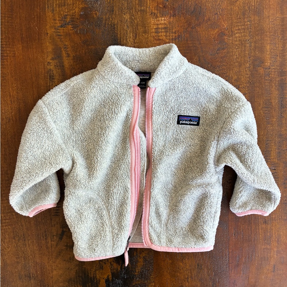 Patagonia Grey full zip fleece jacket